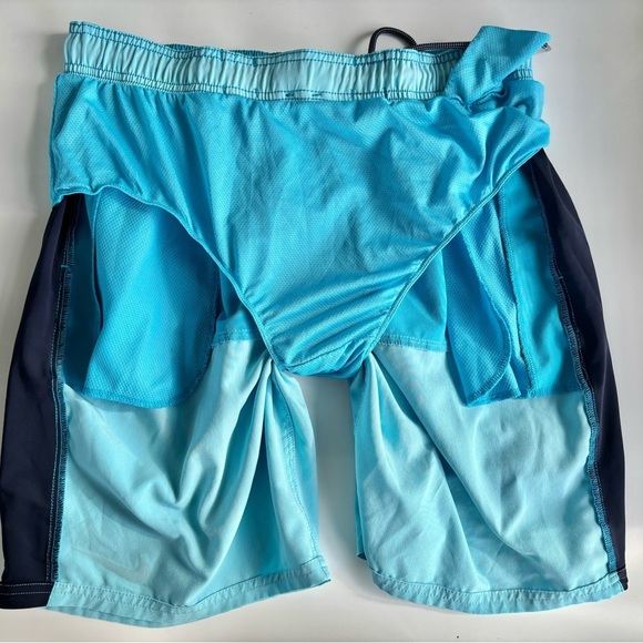 NWT $58 NIKE L SPLIT VOLLEY 8.5" SWIM SHORTS TRUNKS Lt Blue Fury NESS9446 430 - Picture 14 of 16